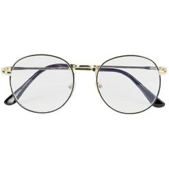 Lunettes noires et dorées anti lumière bleue