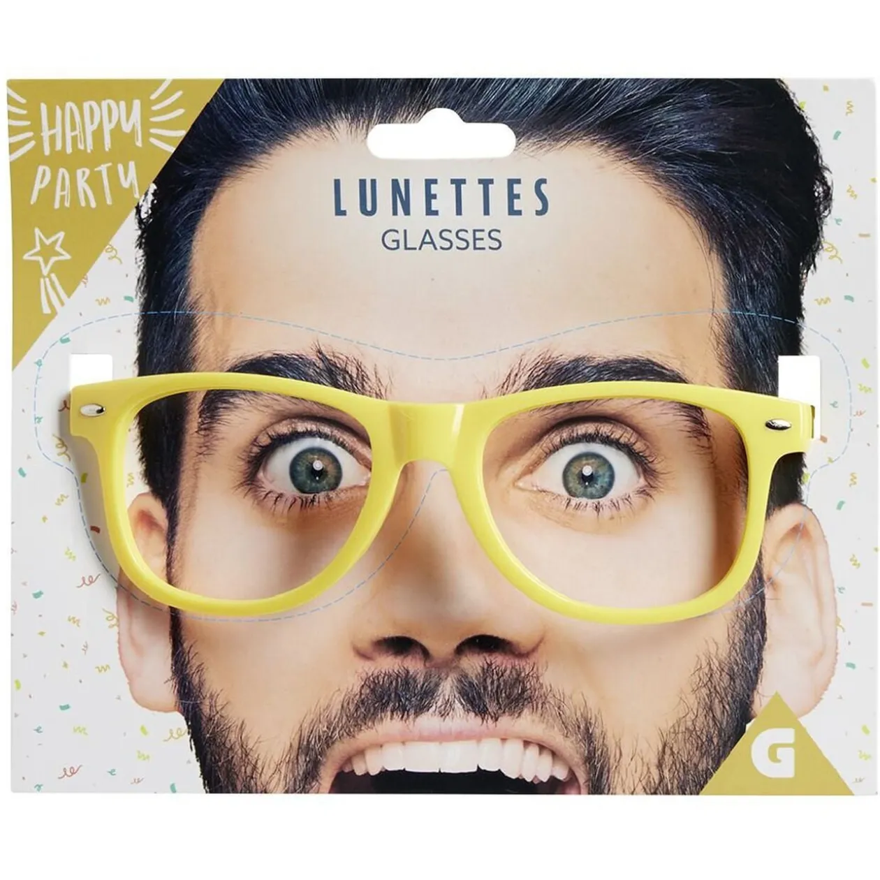 Lunettes sans verre fluo (4 modèles)