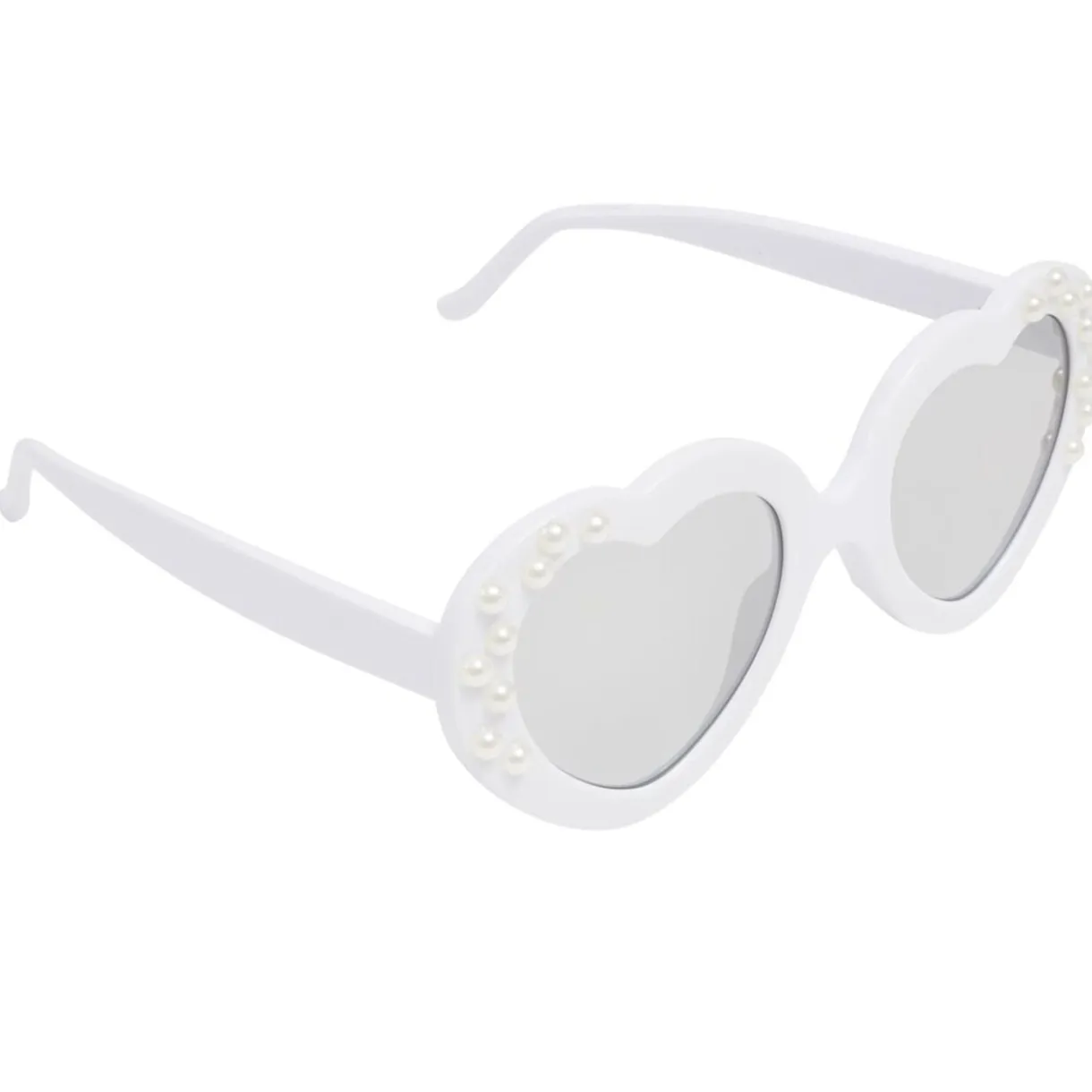 Lunettes soleil femme forme coeur blanc avec perles < Gifi New
