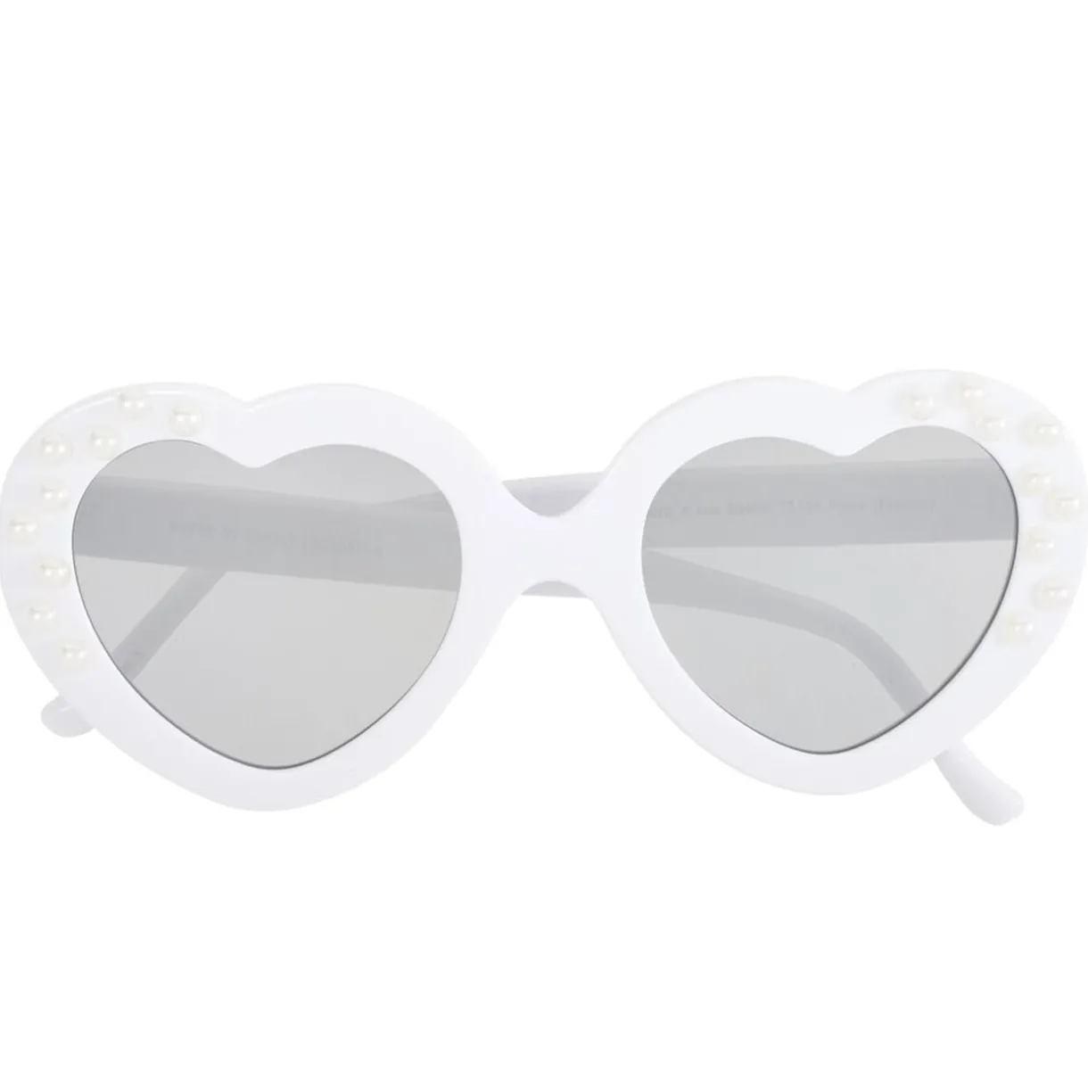 Lunettes soleil femme forme coeur blanc avec perles < Gifi New