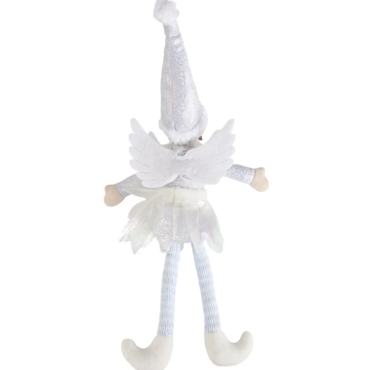 Lutin farceur fée blanche H38 cm