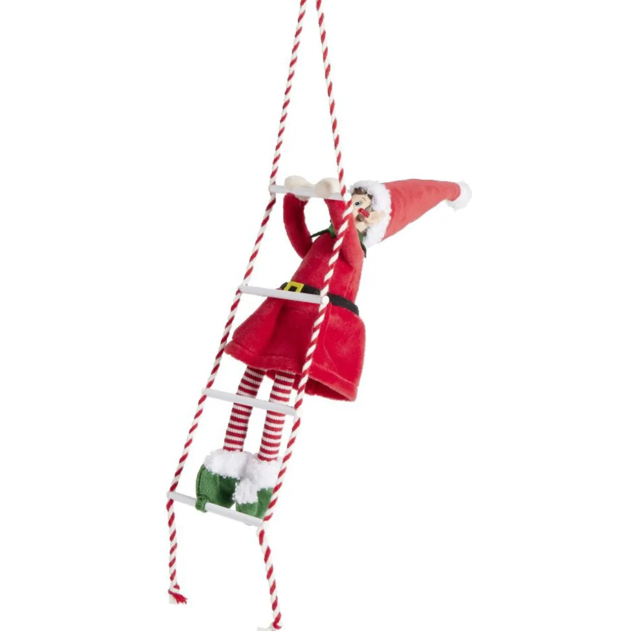 Lutin farceur fille grimpeur échelle H40cm