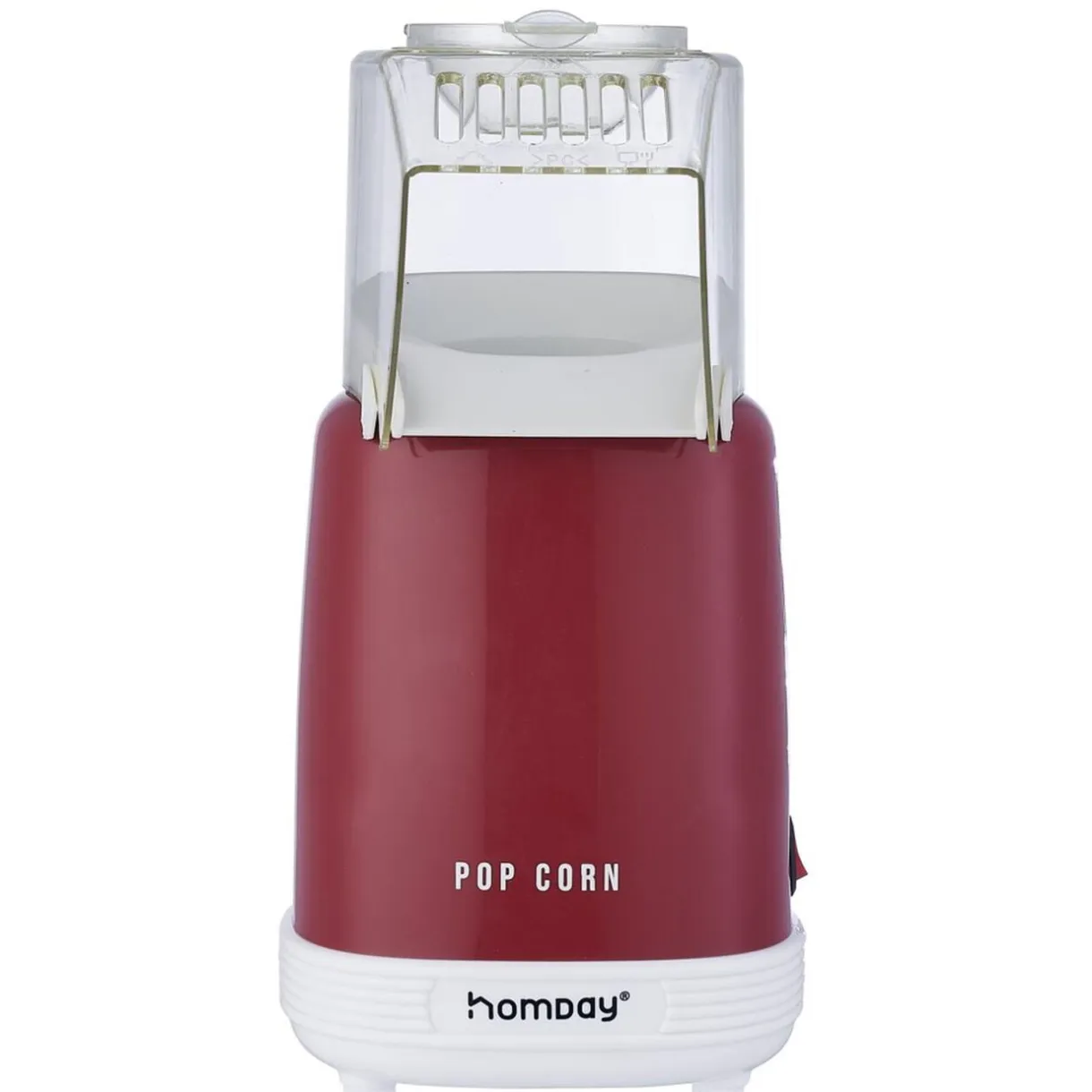 Machine à pop corn Homday 1100W (2 modèles rouge ou beige) < Gifi Best