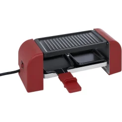 Machine à raclette Duo connectable rouge 2 poêlons 450W < Gifi New