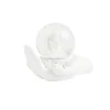 Main polyrésine blanche avec boule de neige ange à poser Ø6,5cm < Gifi Best