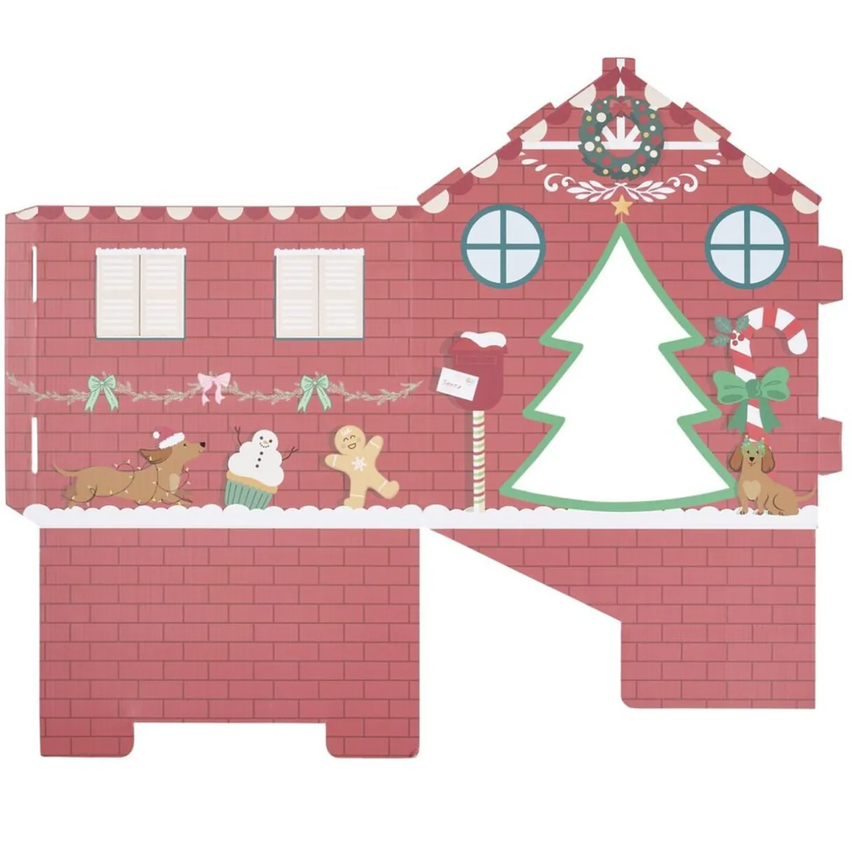 Maison de lutin farceur en carton H32x33x39cm rouge < Gifi Hot