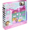 Maison de poupée avec 2 personnages Gabby et la Maison Magique bleue et rose < Gifi Sale