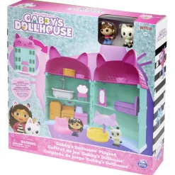 Maison de poupée avec 2 personnages Gabby et la Maison Magique bleue et rose < Gifi Sale