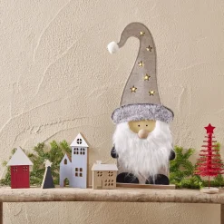 Maisonnette chalet village de noël en bois 4 pièces < Gifi Hot