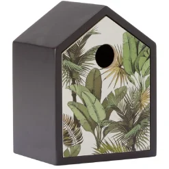 Maisonnette mini meuble rangement motif éléphant jungle ou géométrique