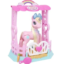 Ma licorne magique et son écurie Little Pet LED et son plastique rose H29cm