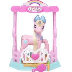 Ma licorne magique et son écurie Little Pet LED et son plastique rose H29cm