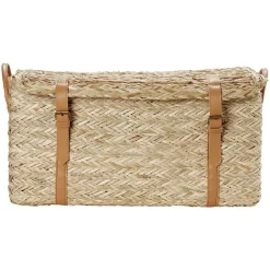 Malle en jonc 52 x 31 x H.25 cm