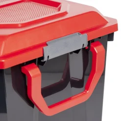 Malle rangement 75L plastique noir