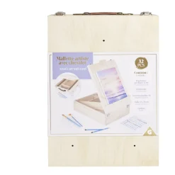 Mallette artiste chevalet en bois avec accessoires peinture < Gifi Sale