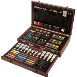 Mallette d'artiste peinture et dessin 112 pièces < Gifi Clearance
