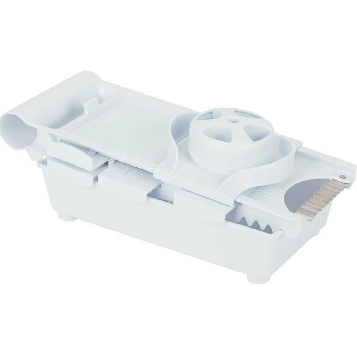 Mandoline multifonctions 5 en 1 en plastique et inox < Gifi Best