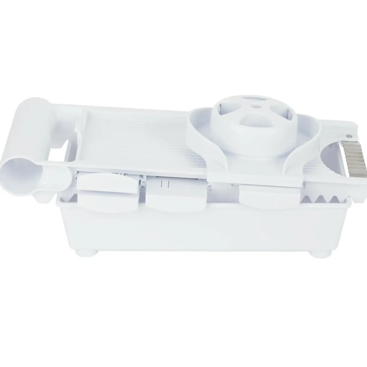 Mandoline multifonctions 5 en 1 en plastique et inox < Gifi Best