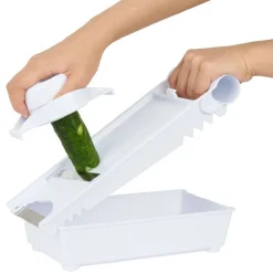 Mandoline multifonctions 5 en 1 en plastique et inox < Gifi Best