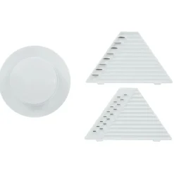 Mandoline multiusage 4 accessoires inox et plastique blanc < Gifi New