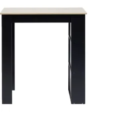 Mange debout bois et métal noir 60x100xH105cm < Gifi
