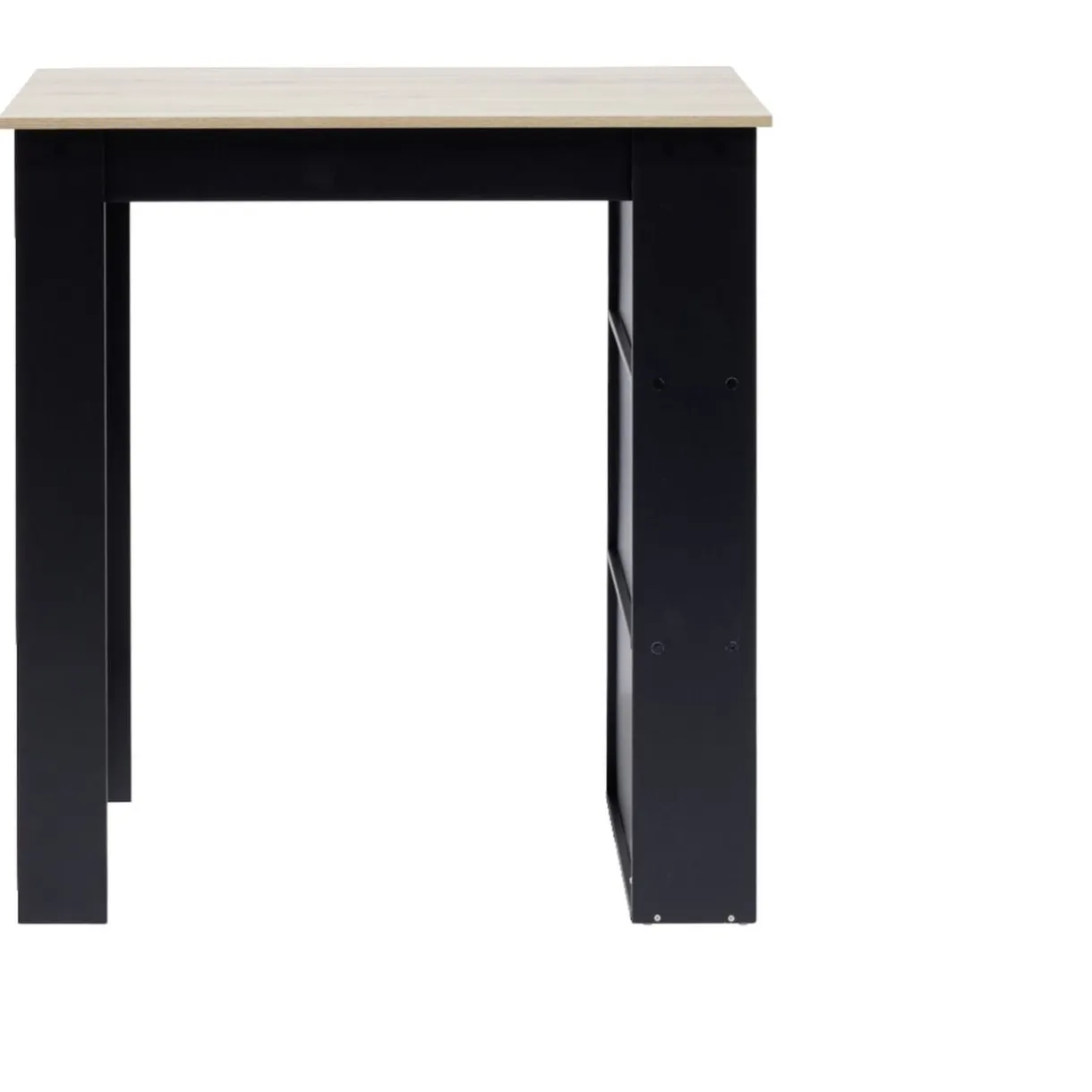 Mange debout bois et métal noir 60x100xH105cm < Gifi