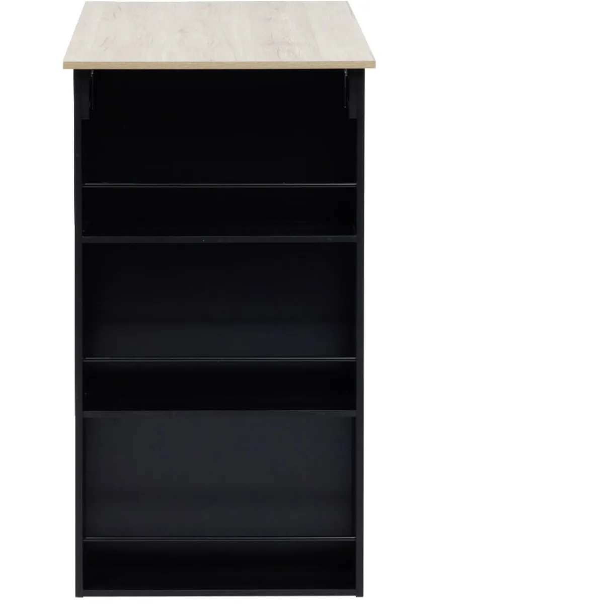 Mange debout bois et métal noir 60x100xH105cm < Gifi