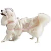 Manteau de pluie imperméable transparent pour chien - Taille L