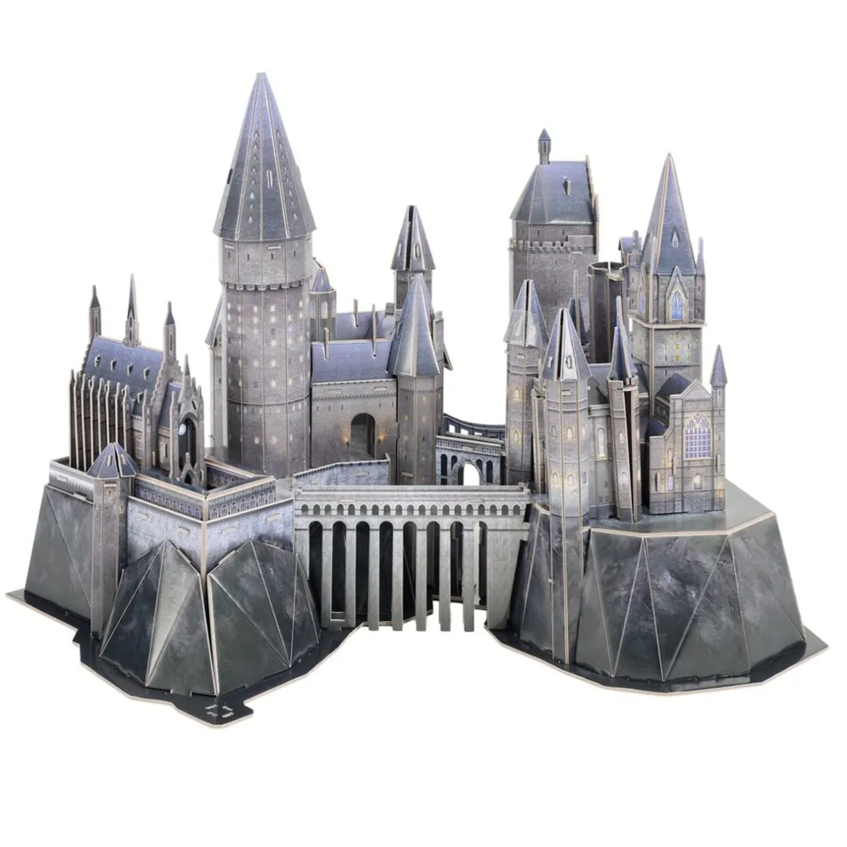 Maquette puzzle 3D château Poudlard Harry Potter 198 pièces gris < Gifi Outlet
