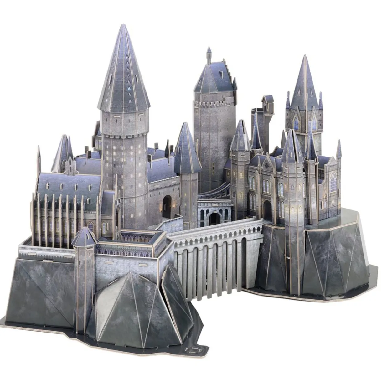 Maquette puzzle 3D château Poudlard Harry Potter 198 pièces gris < Gifi Outlet