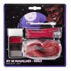 Maquillage Halloween diable rouge avec cornes