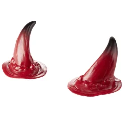 Maquillage Halloween diable rouge avec cornes