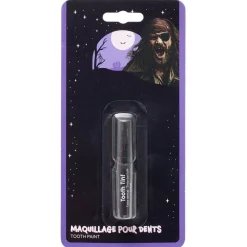 Maquillage Halloween peinture dents tube couleur (2 modèles rouge ou noir)