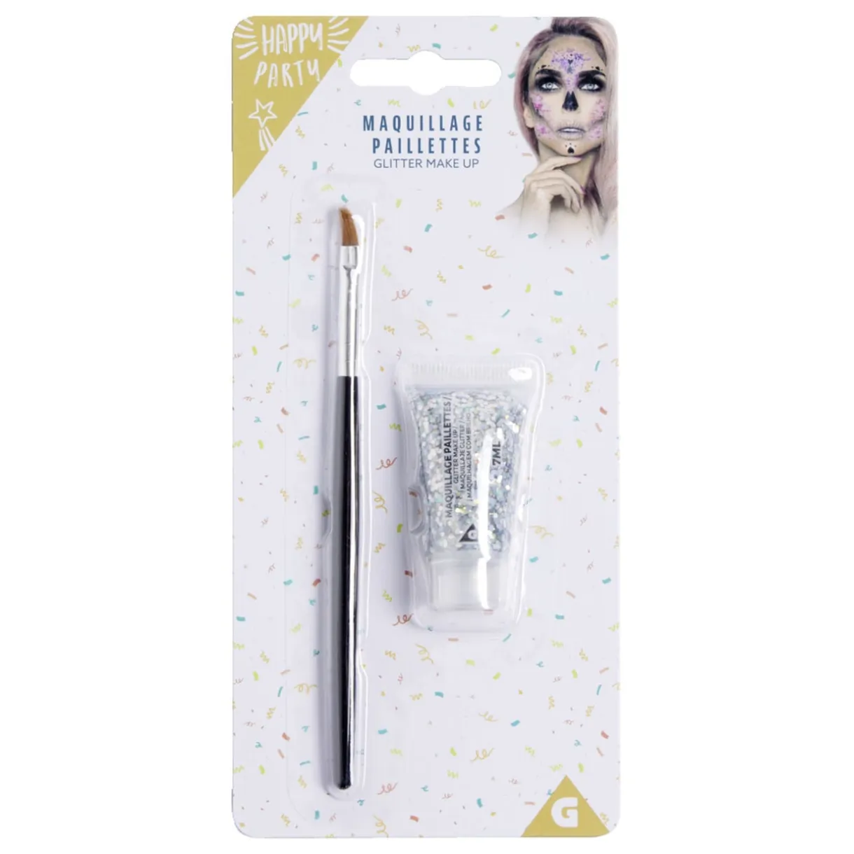 Maquillage paillettes avec pinceau - 4 coloris < Gifi Online