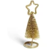 Marque place Noël sapin doré Ø4xH10,5cm