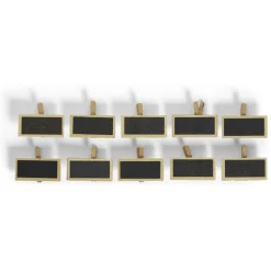 Marque place pince bois avec ardoise x10 (2 modèles)