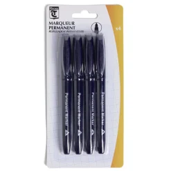 Marqueur permanent pointe fine x4 < Gifi Best