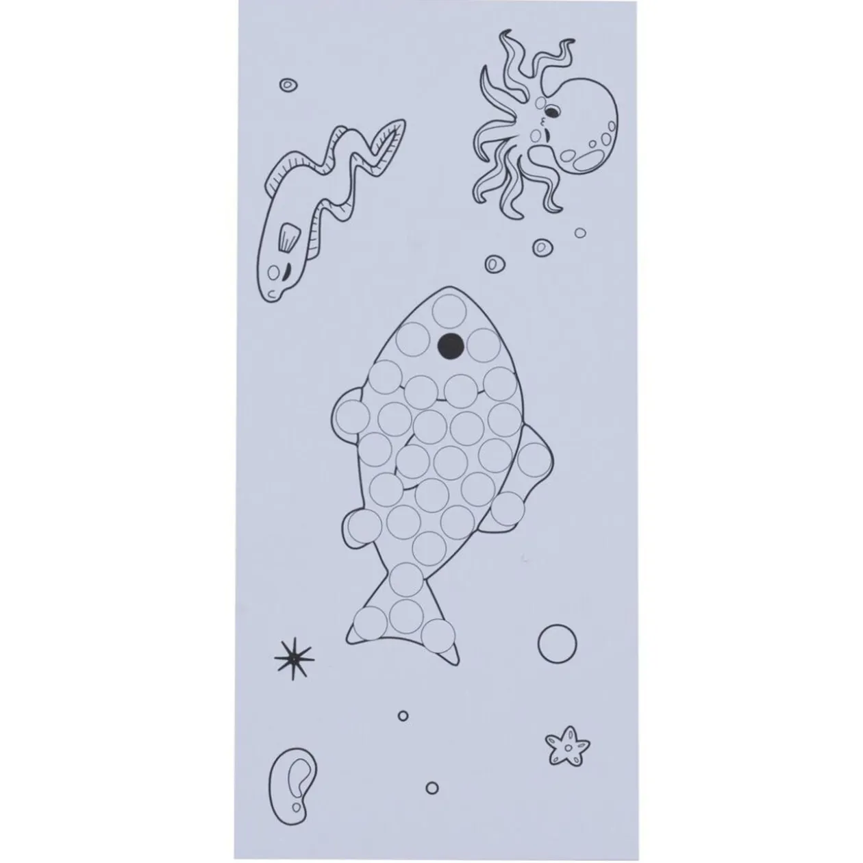 Marqueur tampon x6 couleurs 40ml avec cahier de dessin 10 pages