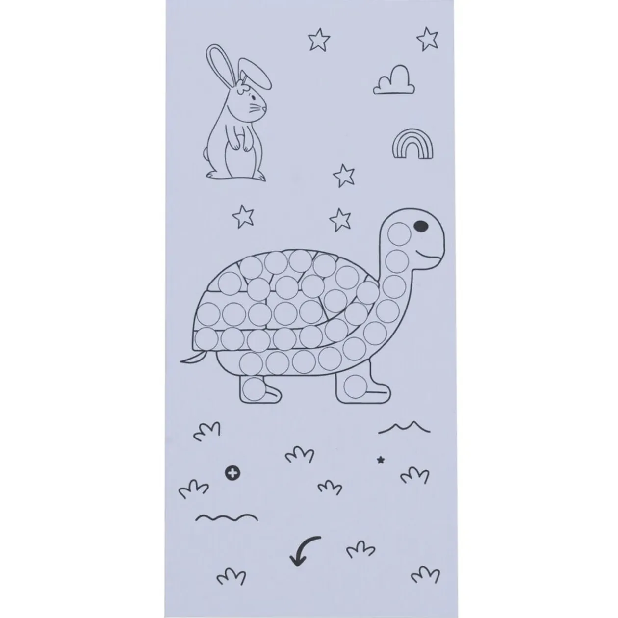 Marqueur tampon x6 couleurs 40ml avec cahier de dessin 10 pages