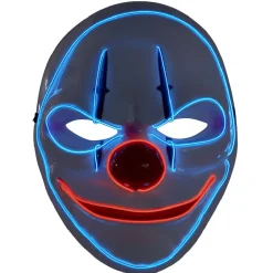 Masque adulte Halloween clown LED