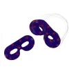 Masque de fête bleu motifs étoiles roses x8 < Gifi