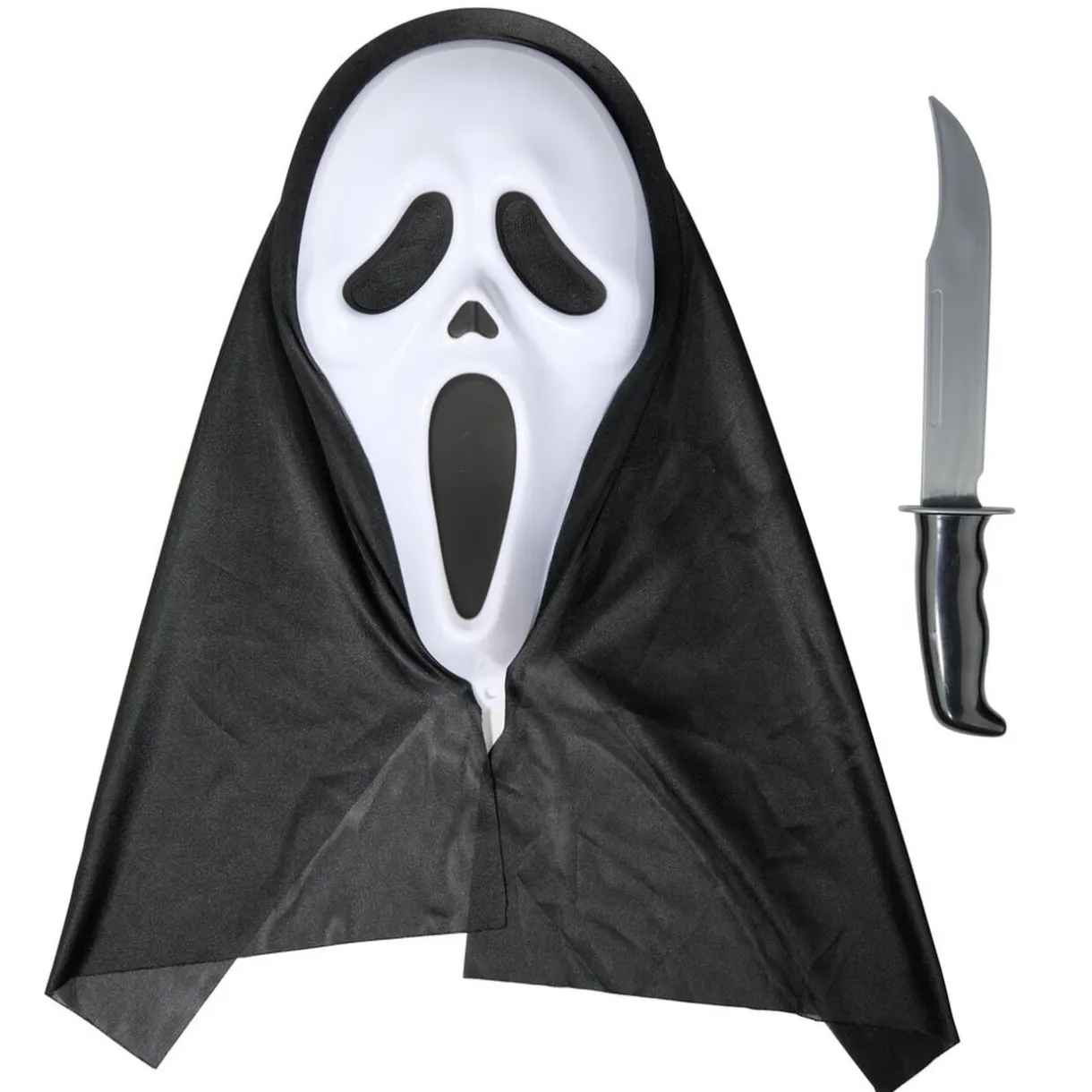 Masque et couteau Ghostface Scream noir et blanc < Gifi New