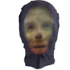 Masque Halloween adulte cagoule imprimée visage effrayant (2 modèles)