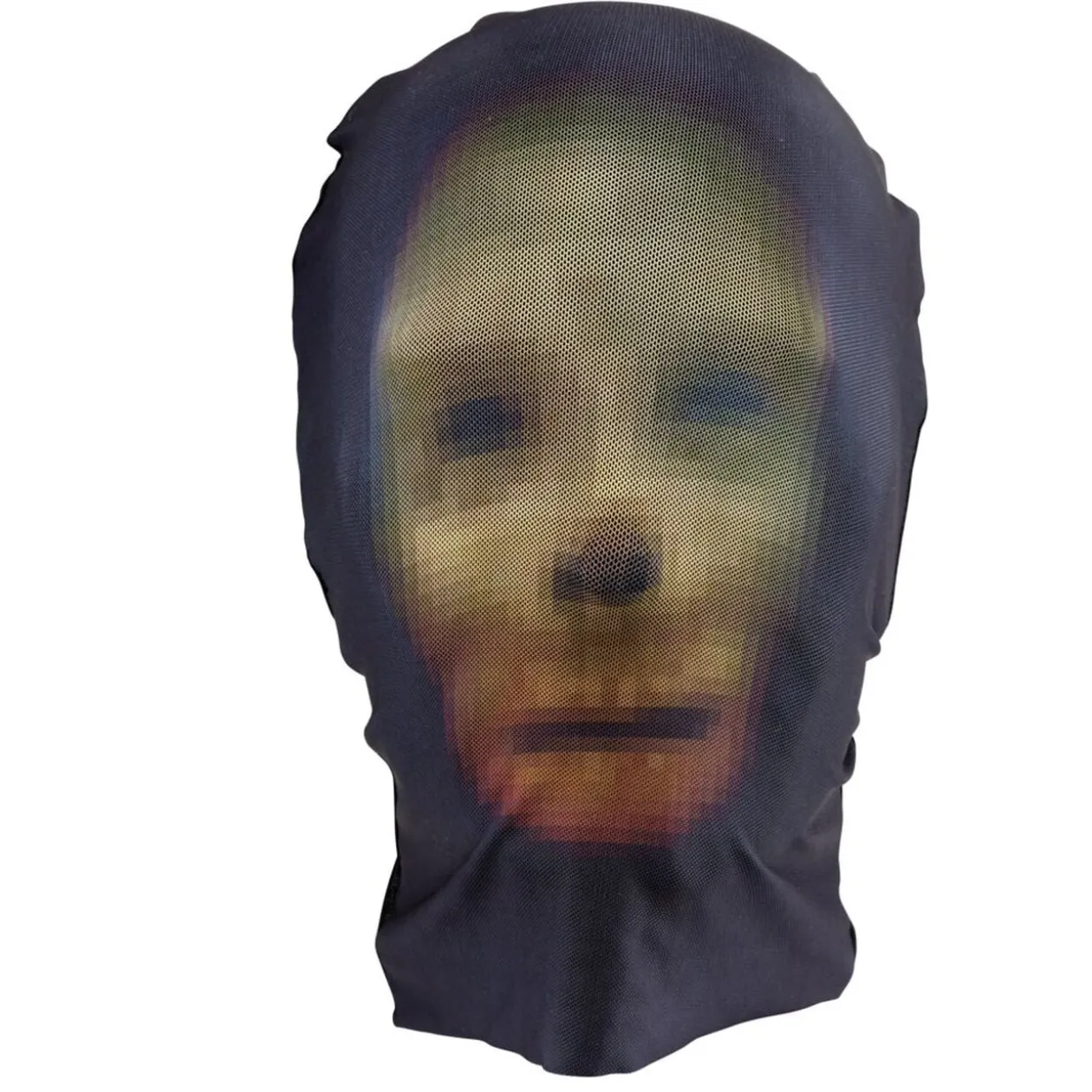 Masque Halloween adulte cagoule imprimée visage effrayant (2 modèles)