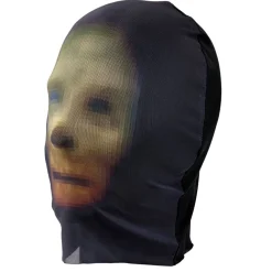 Masque Halloween adulte cagoule imprimée visage effrayant (2 modèles)