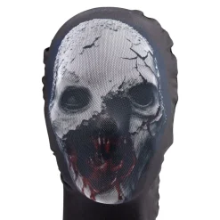 Masque Halloween adulte cagoule imprimée visage effrayant (2 modèles)