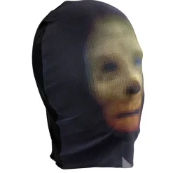 Masque Halloween adulte cagoule imprimée visage effrayant (2 modèles)