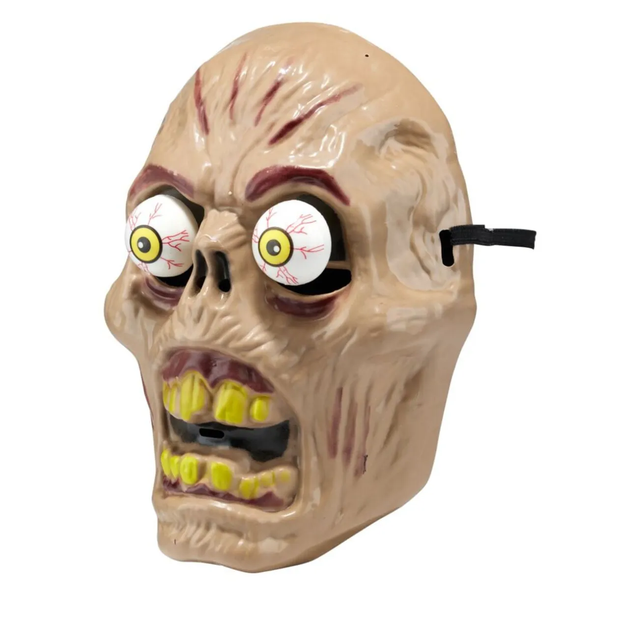 Masque Halloween enfant visage zombie yeux mobiles 18x8xH24cm