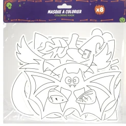 Masque Halloween x8 papier à colorier < Gifi Clearance