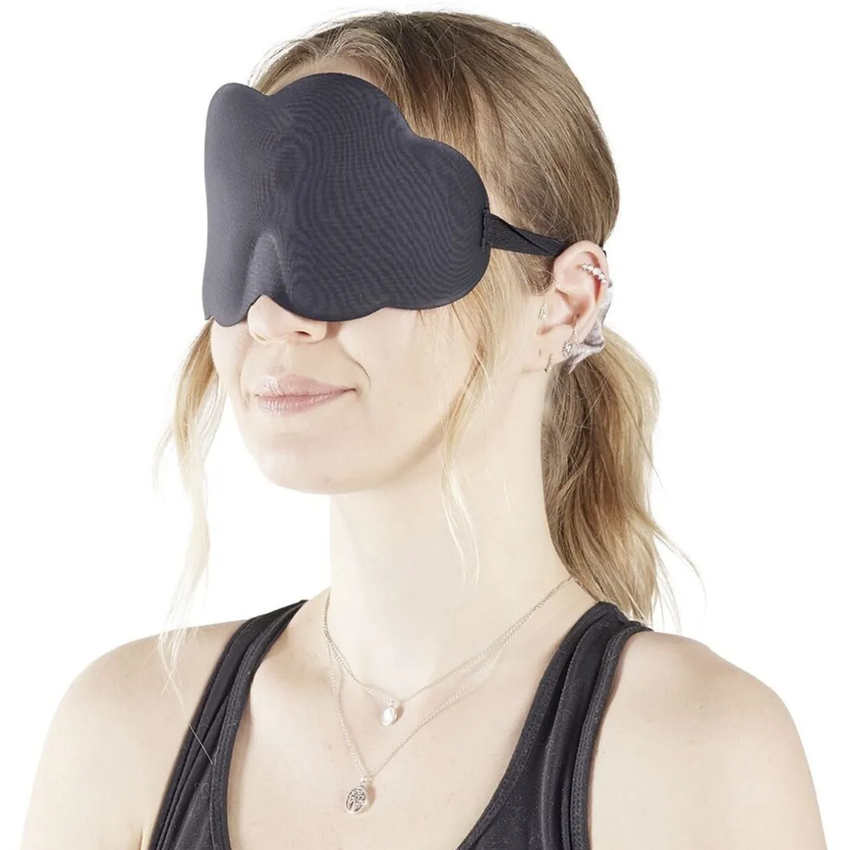 Masque yeux forme nuage polyester noir < Gifi Outlet